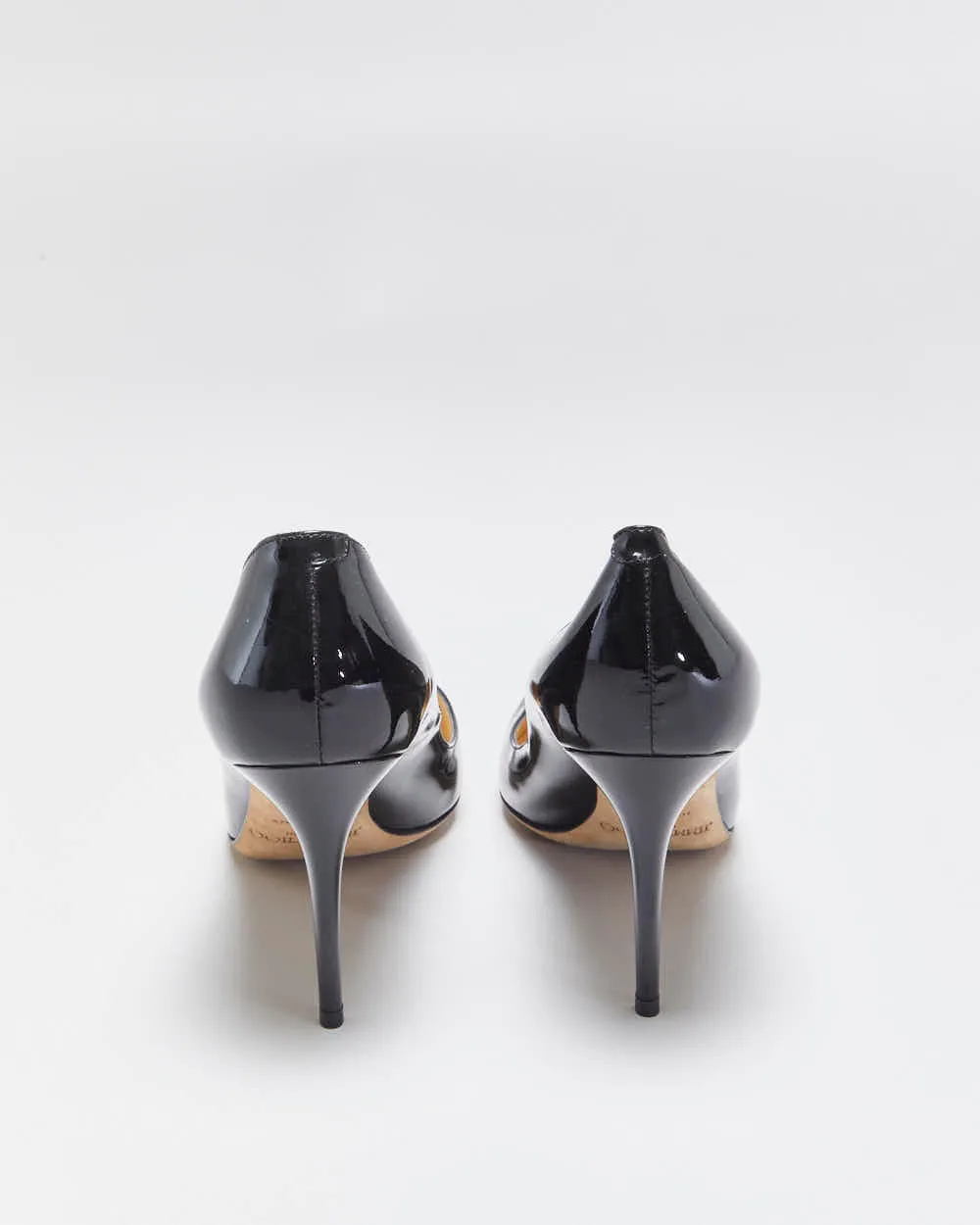 2014 Jimmy Choo Cruise Collection Patent Leather Silver Snakeskin Embossed Pointed Toe Pumps - UK5 sold by Rokit product image thumbnail 4