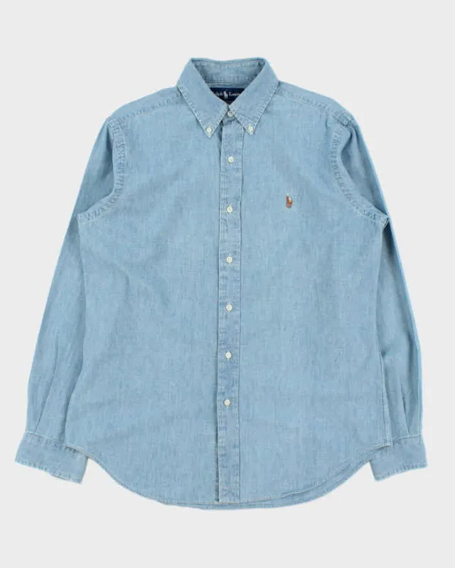 Vintage 1990s Ralph Lauren Classic Fit Lightweight Denim Shirt - M made by Ralph Lauren