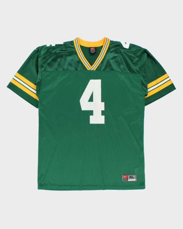 Vintage 2000 Nike Team Green Bay Packers Brett Favre #4 NFL Home Jersey - XL made by Nike