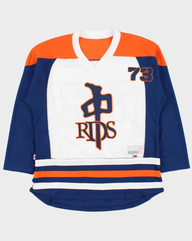 Vintage Y2K 00s RDS Red Dragon Apparel Skate '73 Ice Hockey Jersey - M made by Rokit