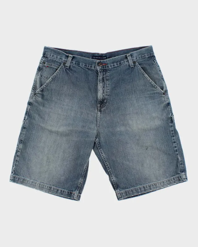 Vintage Y2K 00s Tommy Hilfiger Relaxed Fit Baggy Denim Carpenter Shorts - W36 made by Tommy Hilfiger