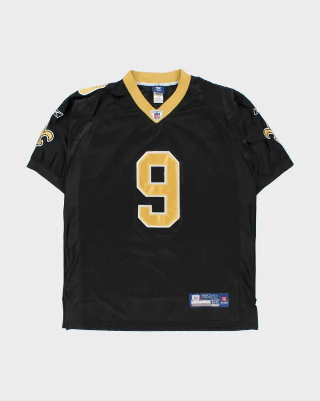 Vintage 2008-09 Reebok New Orleans Saints Drew Brees #9 NFL On Field Stitched Home Jersey - XL made by Rokit