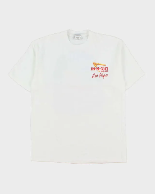 Vintage Y2K 2005 In-N-Out Burger Las Vegas Heavyweight Hanes Beefy Crewneck T-Shirt - M made by Rokit
