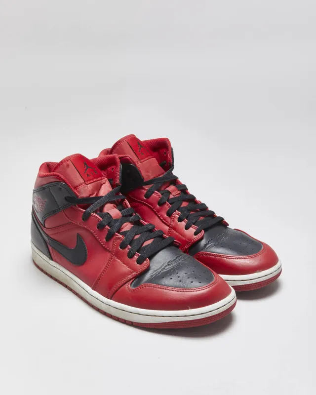 2022 Nike Air Jordan 1 Mid Reverse Bred Gym Red / Black Trainers - UK9.5 made by Jordan