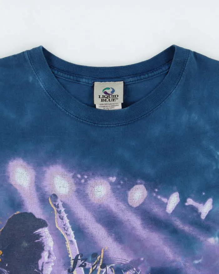 Vintage 2006 Liquid Blue Jimi Hendrix Experience Purple Haze Heavyweight Tie-Dye Crewneck T-Shirt - L sold by Rokit product image thumbnail 5