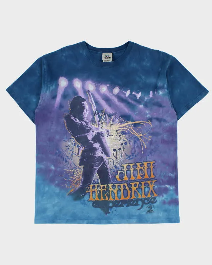 Vintage 2006 Liquid Blue Jimi Hendrix Experience Purple Haze Heavyweight Tie-Dye Crewneck T-Shirt - L sold by Rokit