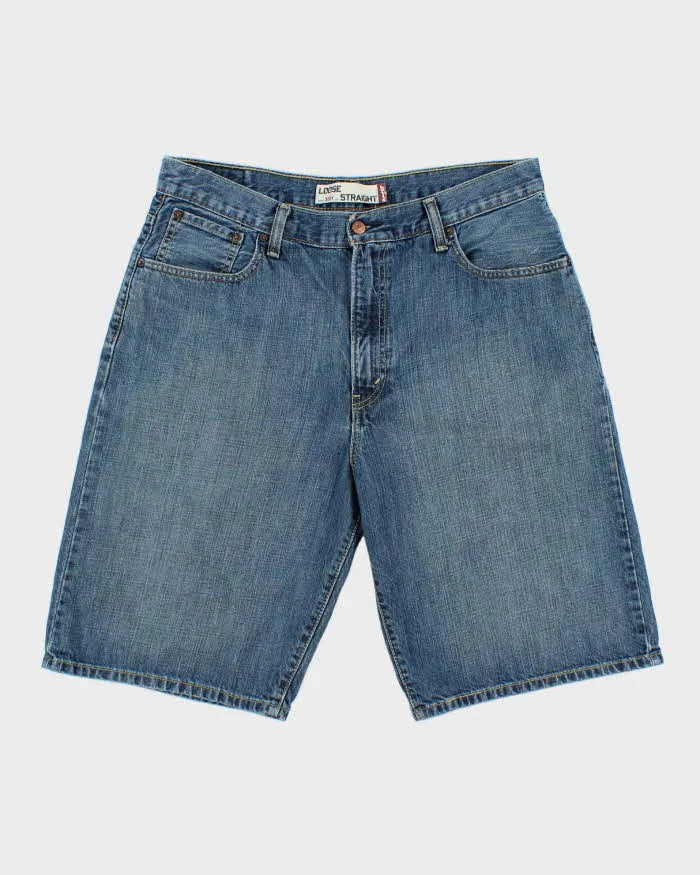 Vintage Y2K 00s Levi's '569 Loose Straight' Relaxed Fit Baggy Denim Jean Shorts - W36 sold by Rokit