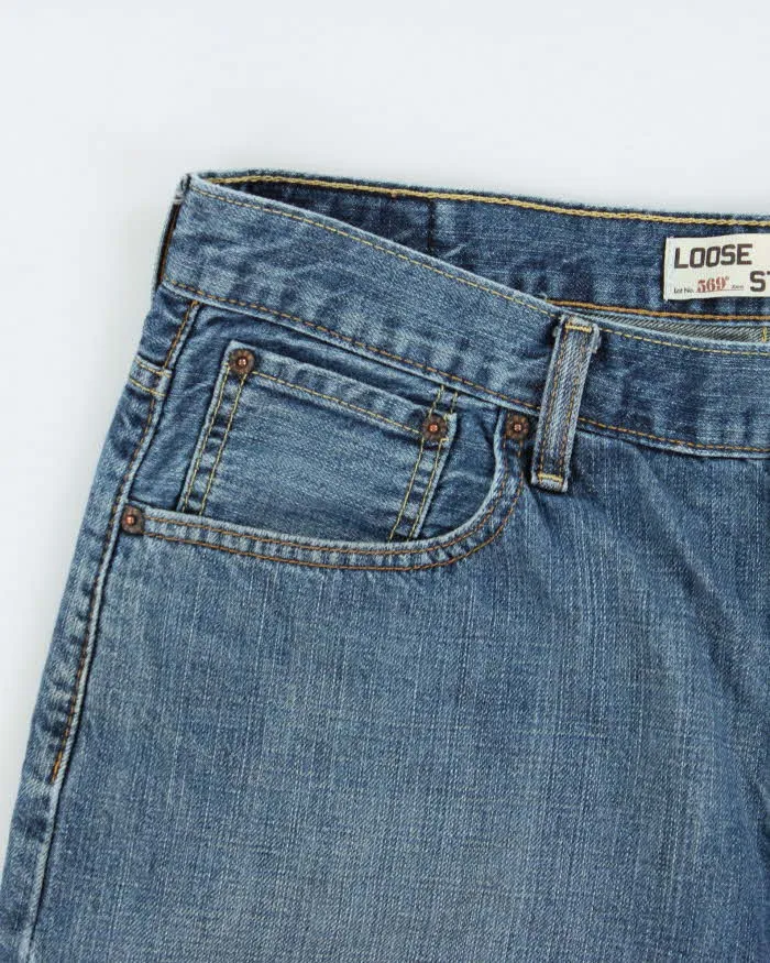 Vintage Y2K 00s Levi's '569 Loose Straight' Relaxed Fit Baggy Denim Jean Shorts - W36 sold by Rokit product image thumbnail 3