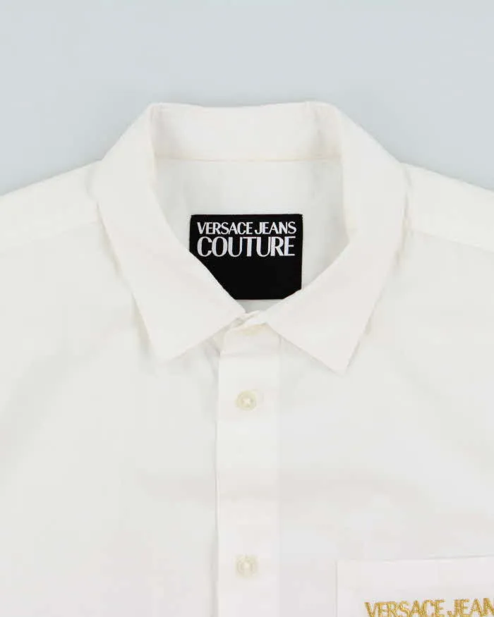 2021 Versace Jeans Couture Gold Embroidered Long Sleeve Pocket Shirt - L sold by Rokit product image thumbnail 5