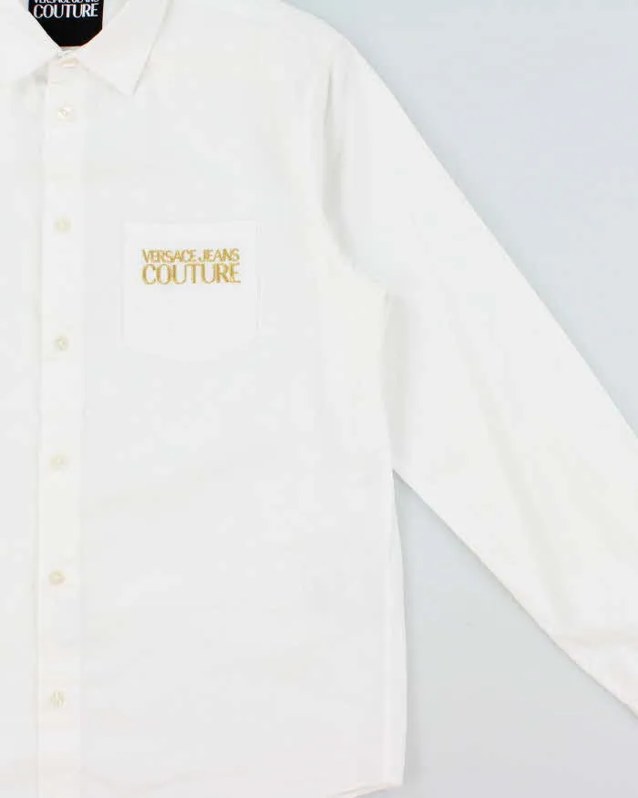 2021 Versace Jeans Couture Gold Embroidered Long Sleeve Pocket Shirt - L sold by Rokit product image thumbnail 3