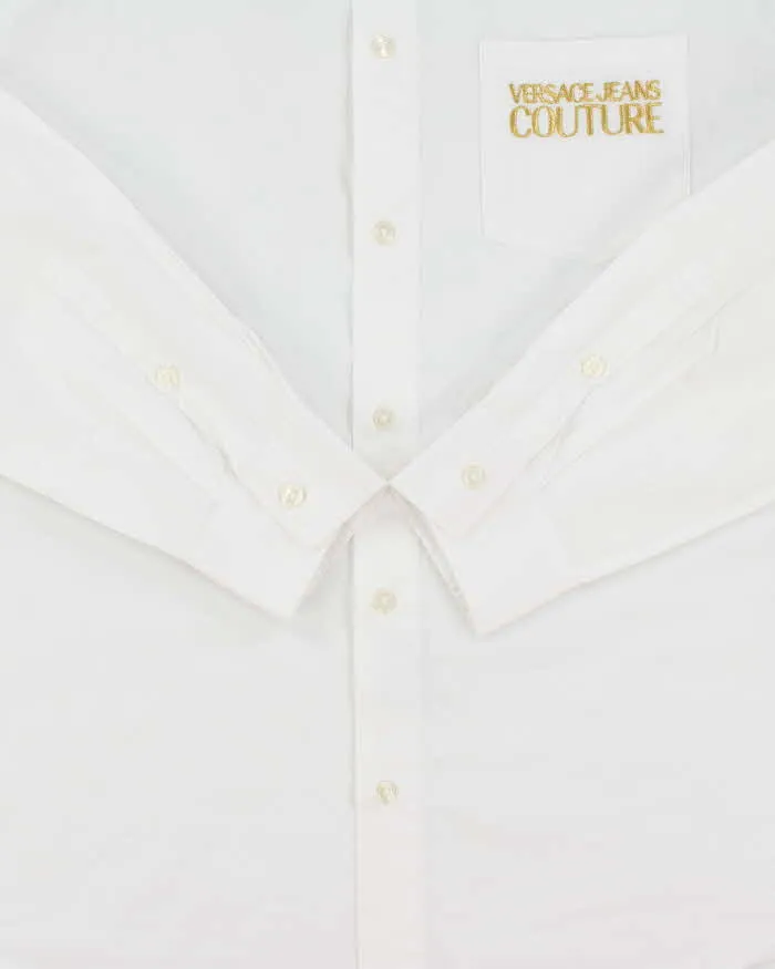 2021 Versace Jeans Couture Gold Embroidered Long Sleeve Pocket Shirt - L sold by Rokit product image thumbnail 4