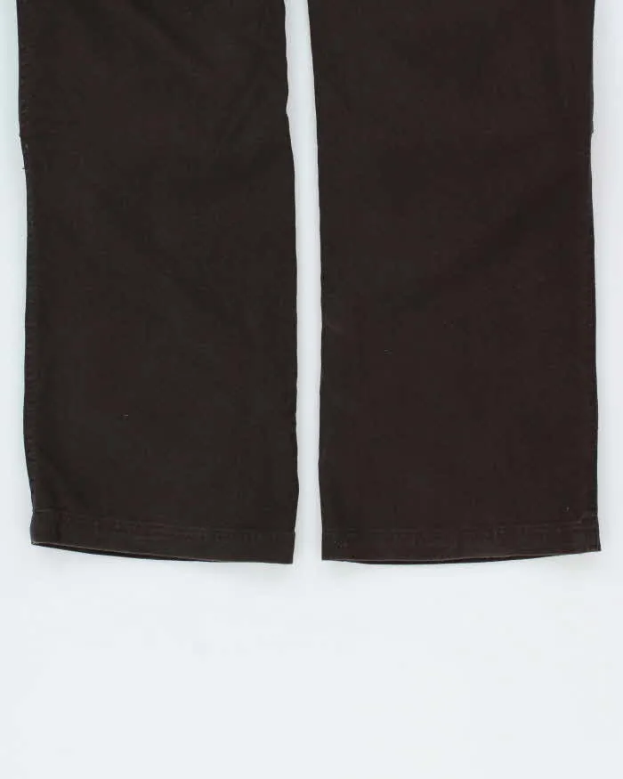 Vintage Y2K 00s Columbia Brown Mid Rise Heavyweight Linen Blend Relaxed Fit Straight Leg Trousers - W34 L30 sold by Rokit product image thumbnail 5