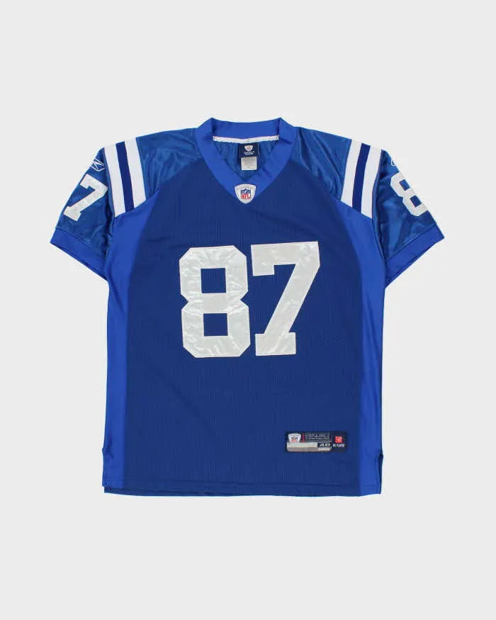 Vintage 2004-05 Reebok Indianapolis Colts Reggie Wayne #87 NFL Equipment Stitched On Field Home Jersey - M sold by Rokit