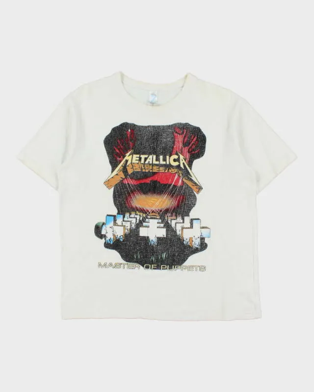 Vintage 2005 Y2K Metallica Master Of Puppets Distressed Crewneck T-Shirt - M made by Rokit