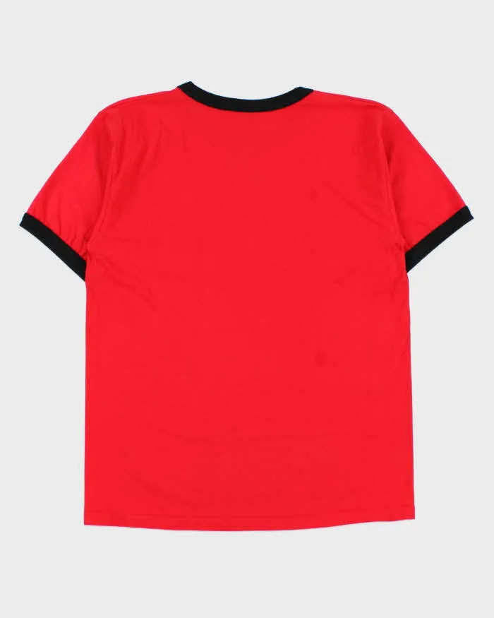 Vintage 1990s Calgary Flames NHL Heavyweight Made In Canada Crewneck Ringer T-Shirt - L sold by Rokit product image thumbnail 2