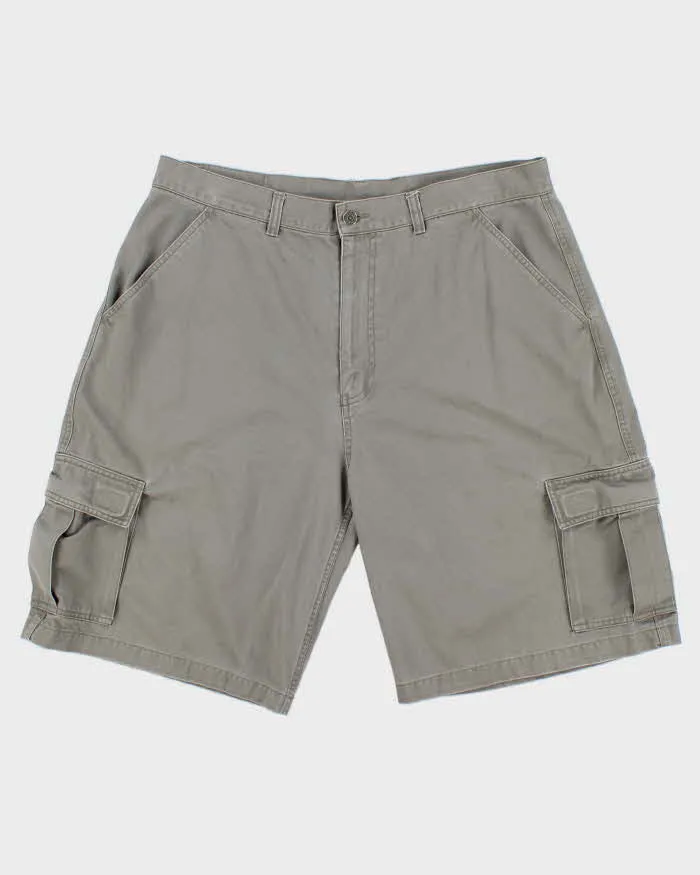 Vintage Y2K 00s Levi's Batwing Khaki Canvas Relaxed Fit Wide Leg Cargo Shorts - W38 sold by Rokit
