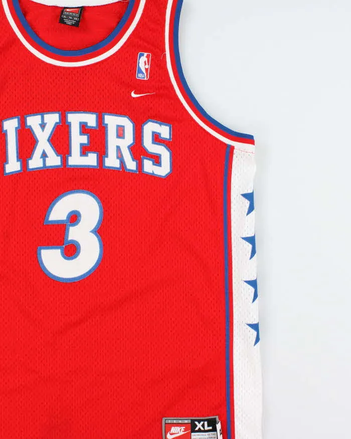 Vintage 2003 Nike Team Philadelphia 76ers Allen Iverson #3 '1976-77 Rewind Swingman +2 Jersey - XL sold by Rokit product image thumbnail 3