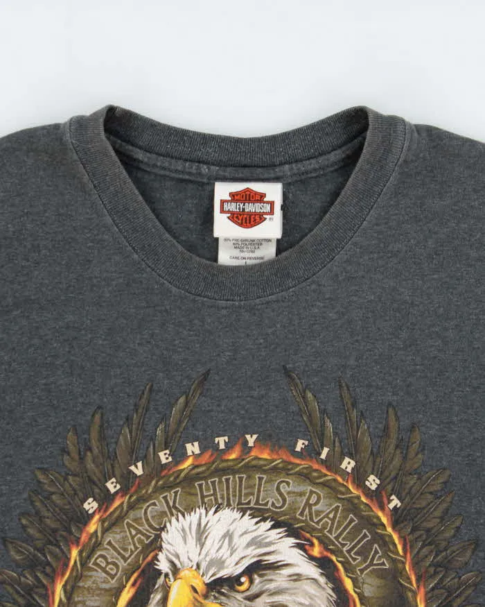Vintage Harley Davidson Marl Grey Heavyweight Made In USA 'Sturgis' Sleeveless Crewneck T-Shirt - L sold by Rokit product image thumbnail 5