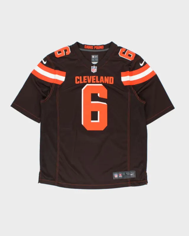 2018-19 Nike Cleveland Browns Baker Mayfield #6 NFL On Field Home Jersey - L made by Nike