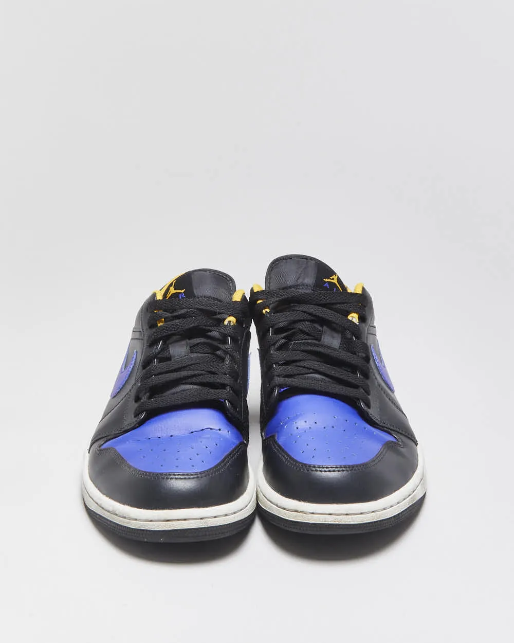2022 Nike Air Jordan 1 Low 'Black Taxi / Dark Concord' LA Lakers Trainers - UK10 sold by Rokit product image thumbnail 3
