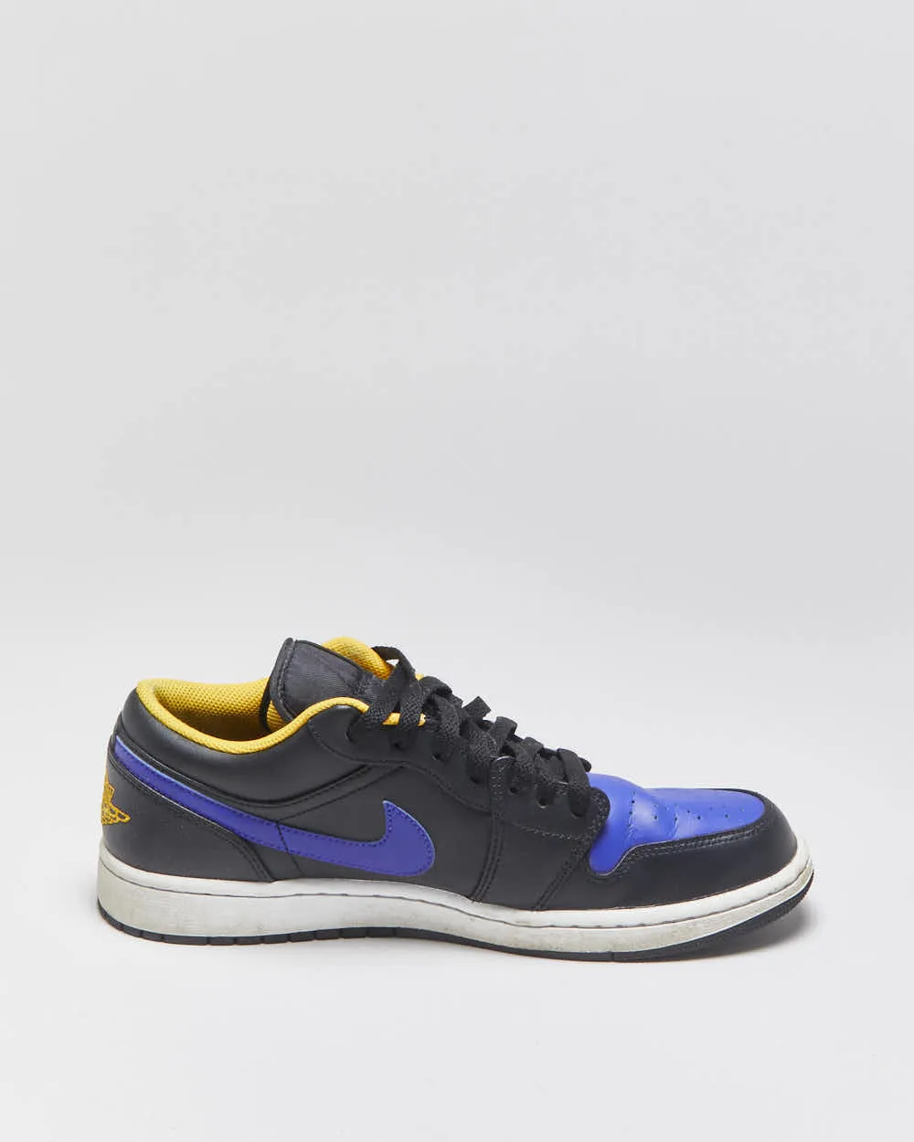 2022 Nike Air Jordan 1 Low 'Black Taxi / Dark Concord' LA Lakers Trainers - UK10 sold by Rokit product image thumbnail 2