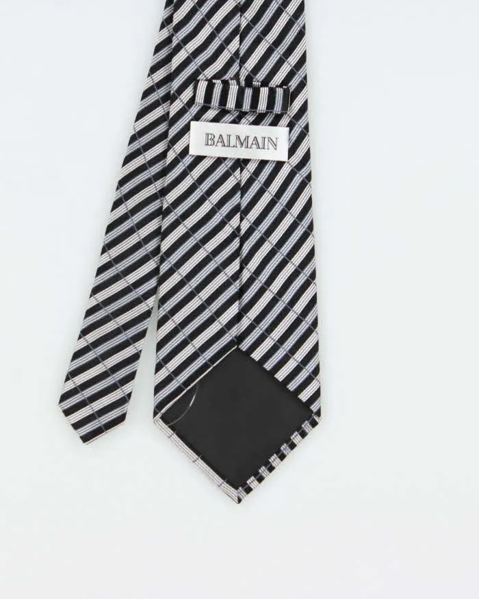 Vintage Y2K 00s Balmain Striped Silk Tie sold by Rokit product image thumbnail 3