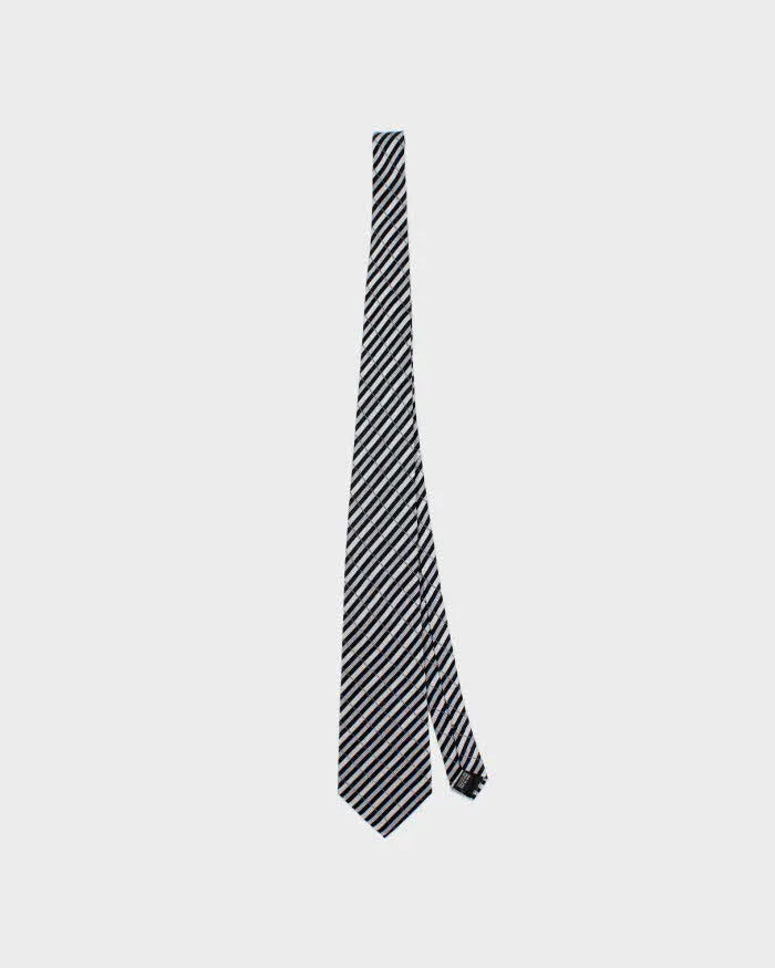 Vintage Y2K 00s Balmain Striped Silk Tie sold by Rokit