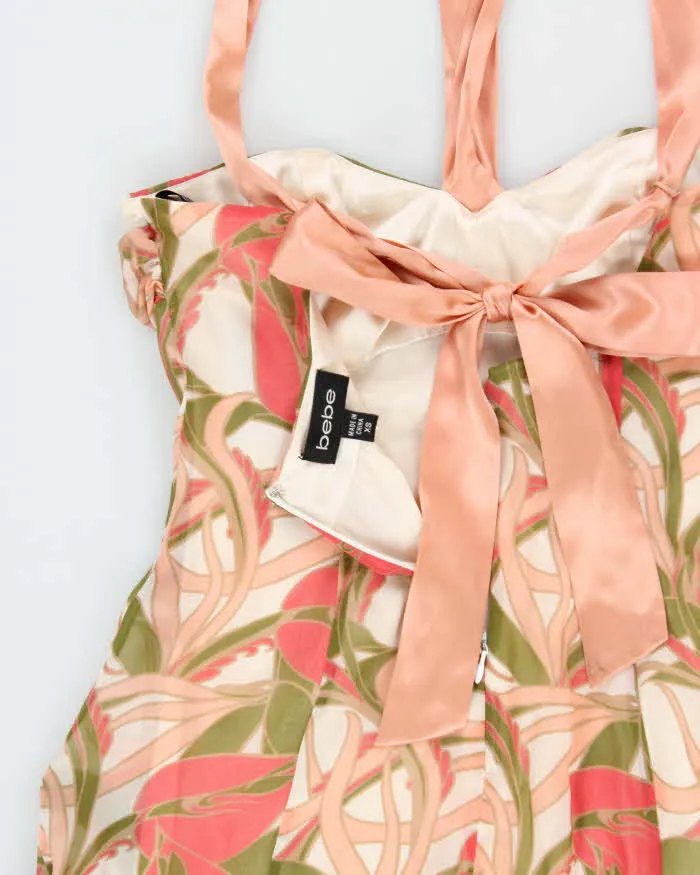 Vintage Y2k 2000s Bebe Floaty Floral Halter Dress - XL sold by Rokit product image thumbnail 5