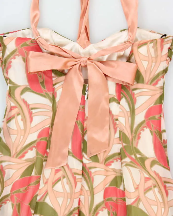 Vintage Y2k 2000s Bebe Floaty Floral Halter Dress - XL sold by Rokit product image thumbnail 4