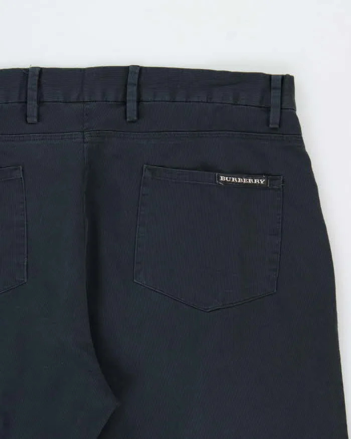 Vintage Y2K 00s Burberry Golf Navy Canvas Denim Straight Leg Trousers - W36 L28 sold by Rokit product image thumbnail 4