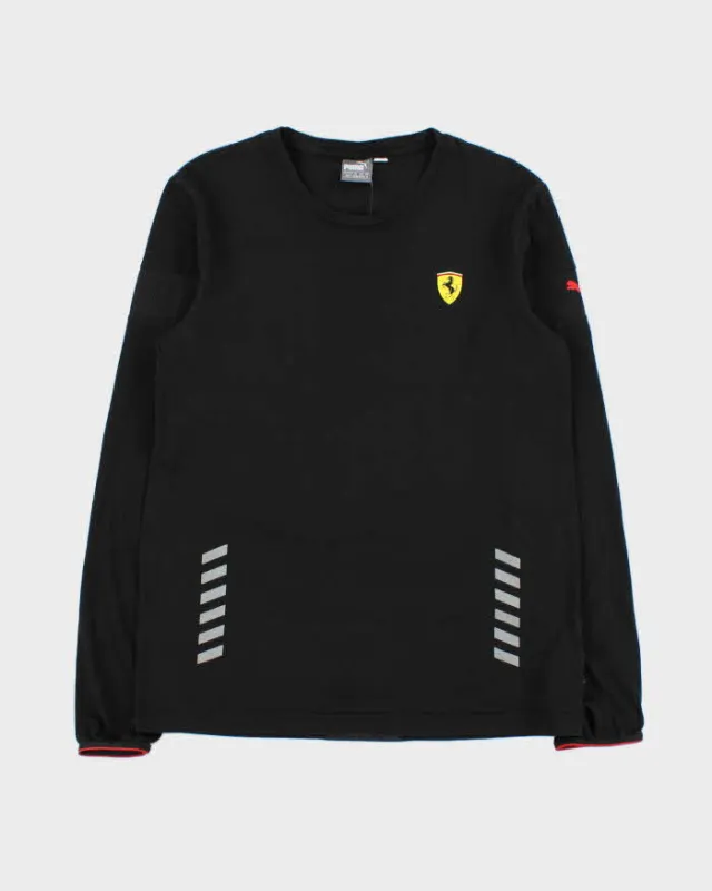 Vintage Puma x Ferrari Scuderia Racing Long Sleeve Crewneck T-Shirt - M made by Puma