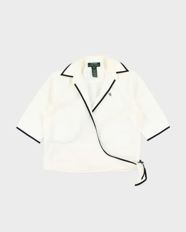 Vintage 1990s Ralph Lauren Wrap Blouse - S made by Ralph Lauren