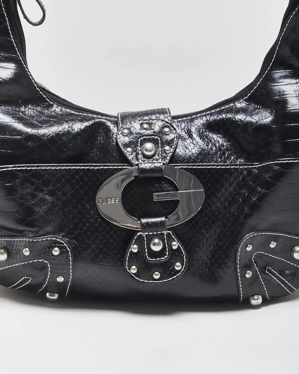Vintage Y2k 2000s Guess Snakeskin Hobo Bag sold by Rokit product image thumbnail 3