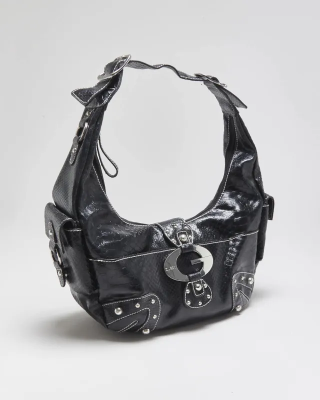 Vintage Y2k 2000s Guess Snakeskin Hobo Bag made by Guess