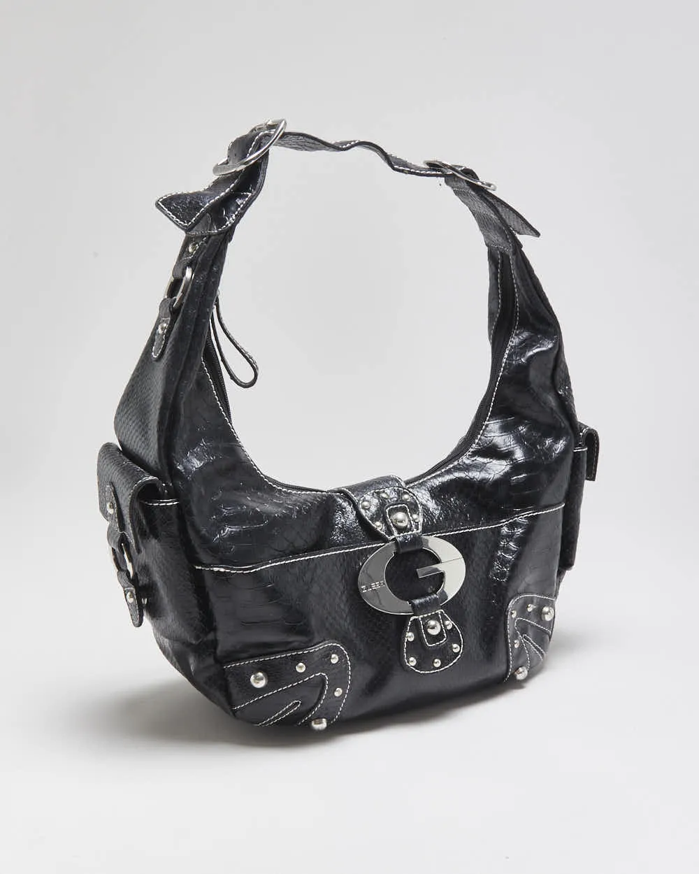 Vintage Y2k 2000s Guess Snakeskin Hobo Bag sold by Rokit