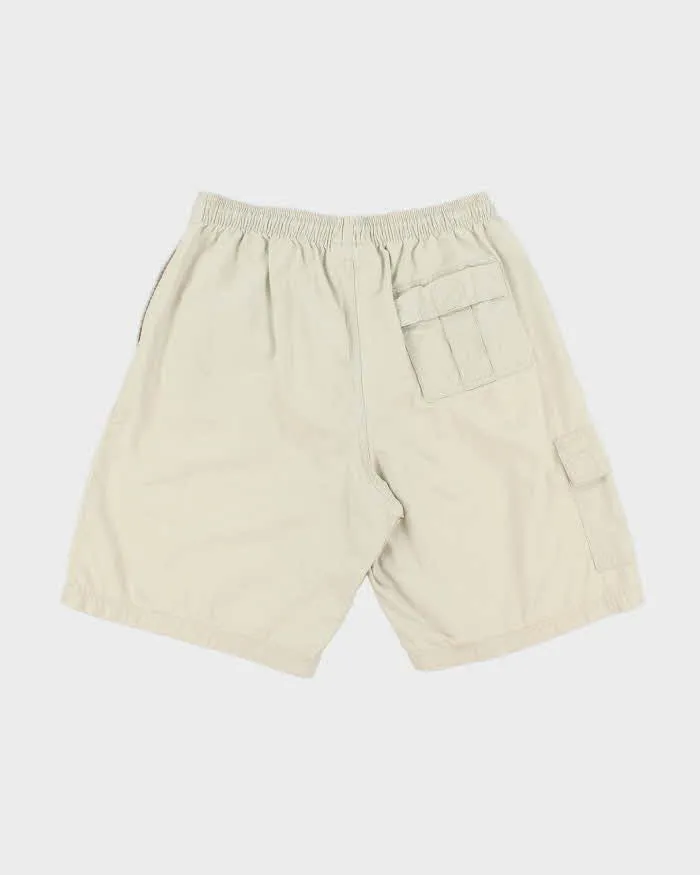 Vintage 1990s Umbro Desert Khaki Canvas Wide Leg Relaxed Fit Shorts - M sold by Rokit product image thumbnail 2