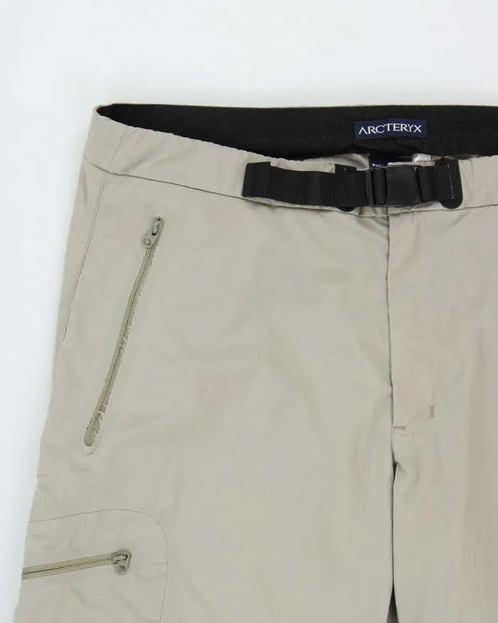 Vintage Y2K 00s Arc'teryx Desert Khaki Low Rise Relaxed Fit Wide Leg Technical Hiking Trousers - W34 L32 sold by Rokit product image thumbnail 3