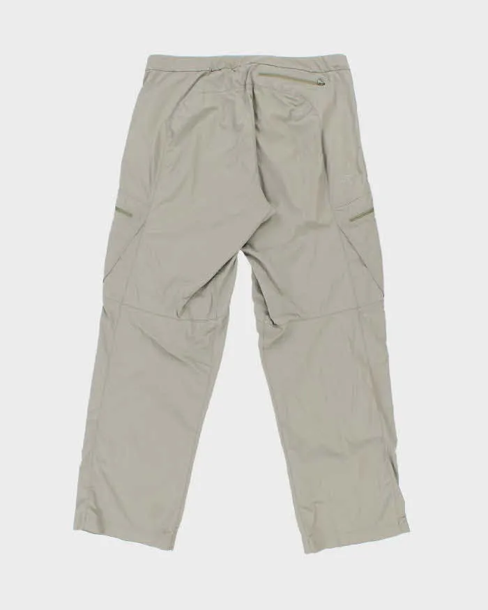 Vintage Y2K 00s Arc'teryx Desert Khaki Low Rise Relaxed Fit Wide Leg Technical Hiking Trousers - W34 L32 sold by Rokit product image thumbnail 2
