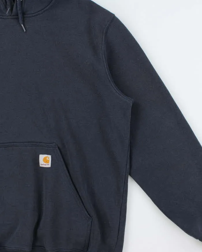 Vintage Carhartt Navy Midweight Original Fit Pullover Hoodie - L sold by Rokit product image thumbnail 3