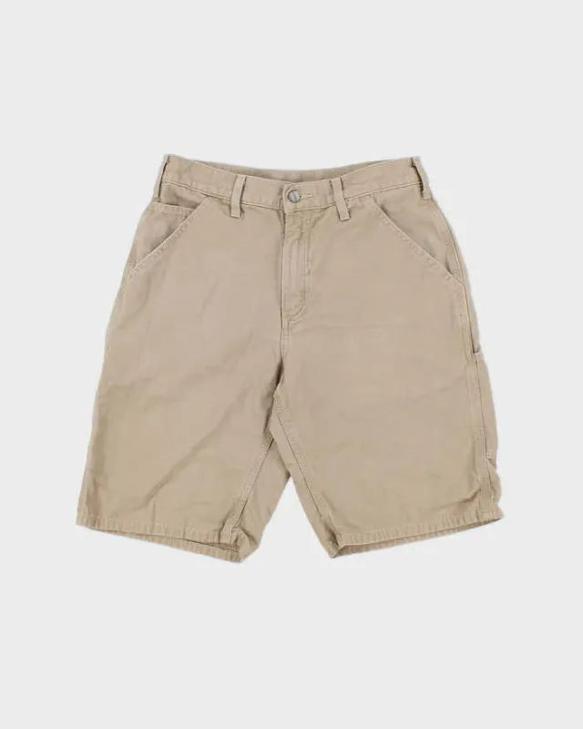 Vintage Carhartt Golden Khaki Duck Canvas Loose Fit Carpenter Shorts - W30 made by Carhartt