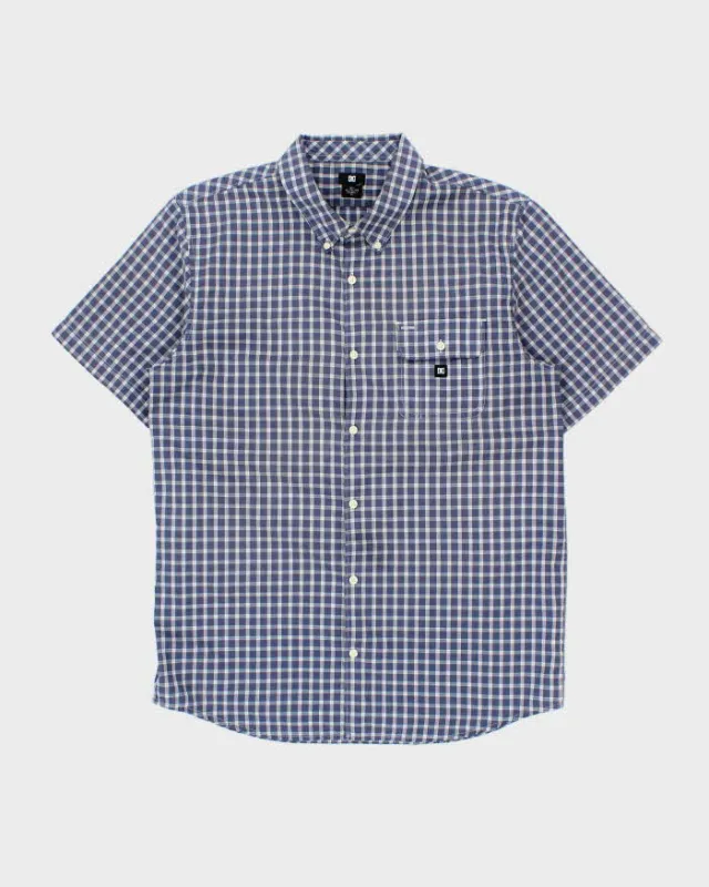 Vintage Y2K 00s Dc Shoe Co. Plaid Short Sleeve Shirt - XL made by Rokit