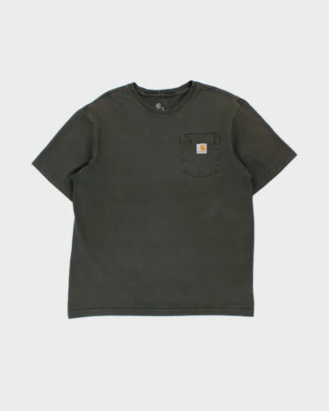 Vintage Carhartt Moss Green Heavyweight Original Fit Crewneck Pocket T-Shirt - M made by Carhartt