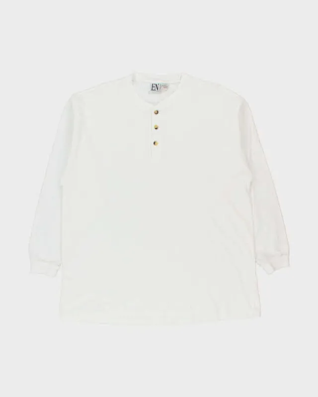 Vintage 1990s Essential Needs Heavyweight Long Sleeve Henley T-Shirt - XL made by Rokit