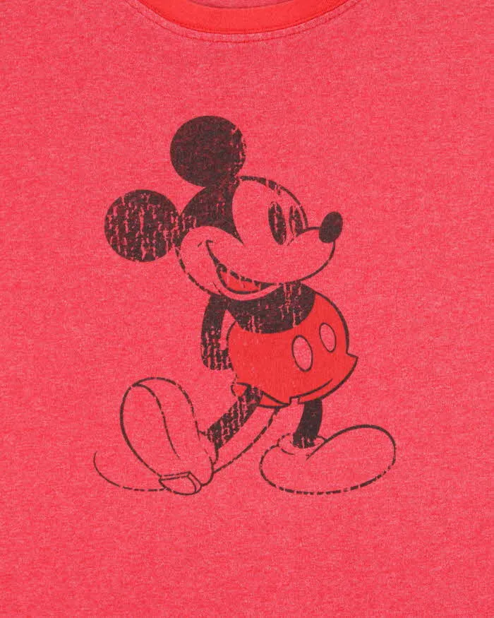 Vintage 1990s Disneyland Resort Mickey Mouse Made In USA Crewneck Ringer T-Shirt - L sold by Rokit product image thumbnail 4