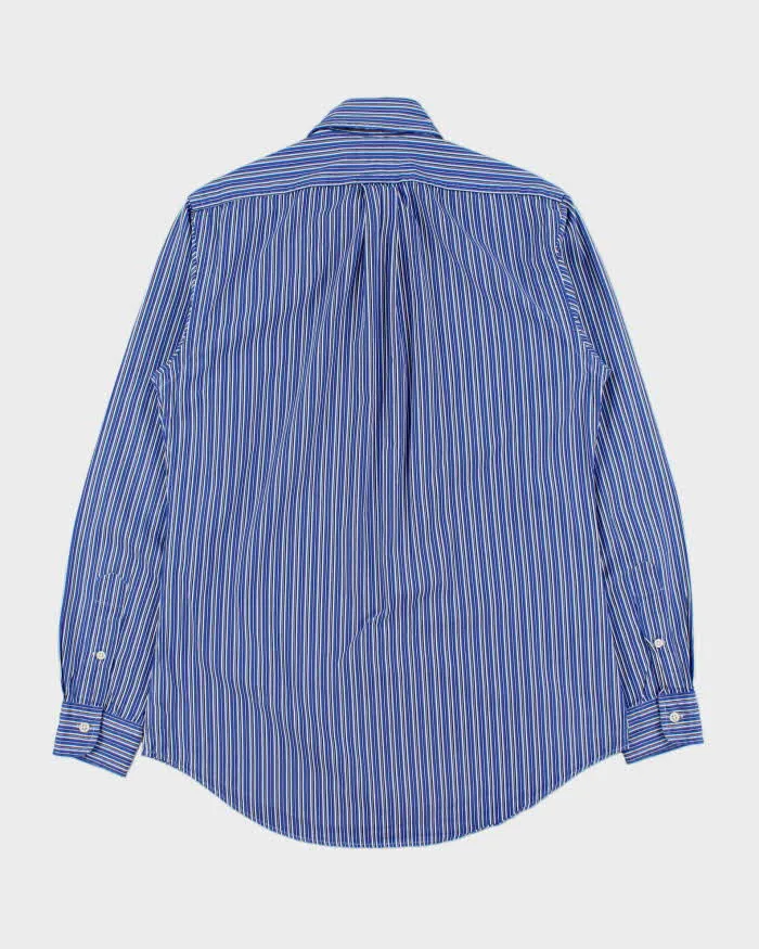 Vintage Y2K 00s Ralph Lauren Striped Classic Pony Custom Fit Long Sleeve Shirt - S sold by Rokit product image thumbnail 2