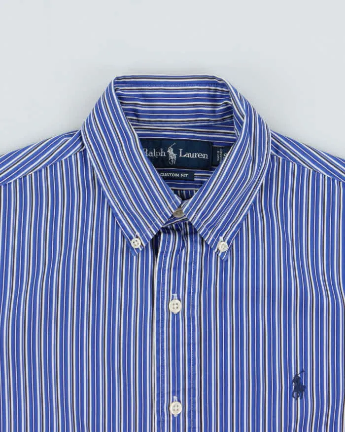 Vintage Y2K 00s Ralph Lauren Striped Classic Pony Custom Fit Long Sleeve Shirt - S sold by Rokit product image thumbnail 5