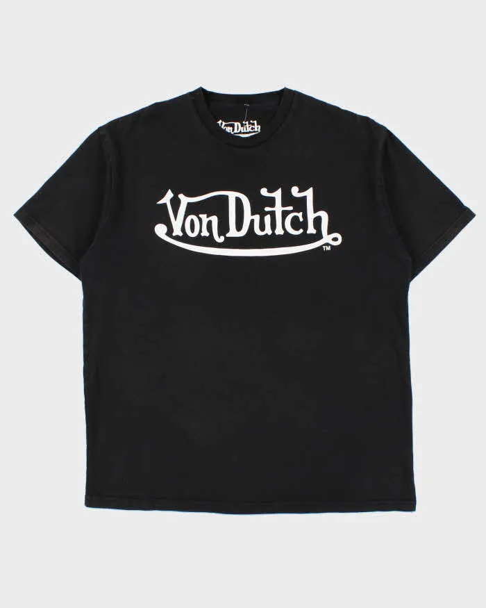Vintage Y2K 00s Von Dutch Heavyweight Classic Crewneck T-Shirt - XL sold by Rokit