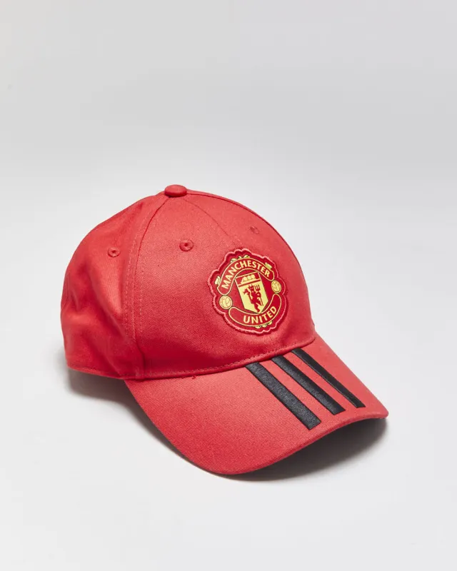 DSWT Adidas Manchester United 3 Stripe Embroidered Baseball Cap - OS made by Adidas