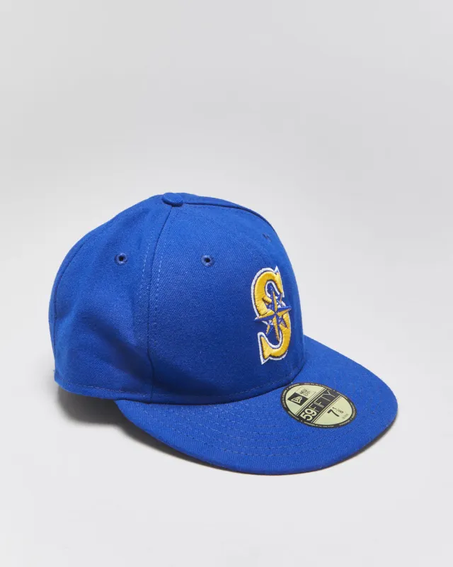 Vintage New Era 59Fifty San Jose Mariners Made In USA MLB Official On Field Fitted Baseball Cap - 7 1/8 made by Rokit