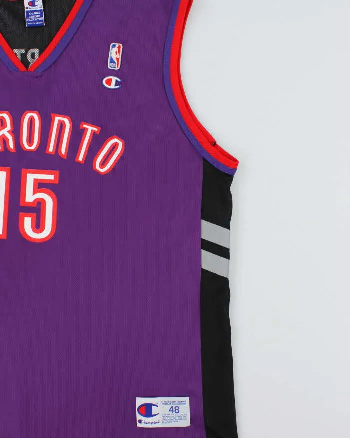 Vintage 2000-02 Champion Toronto Raptors Vince Carter #15 NBA Home Jersey - XL sold by Rokit product image thumbnail 3